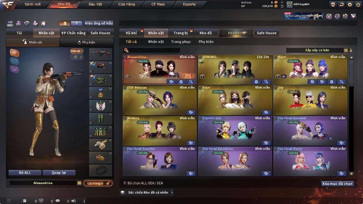 shop acc cf uy tin gia re